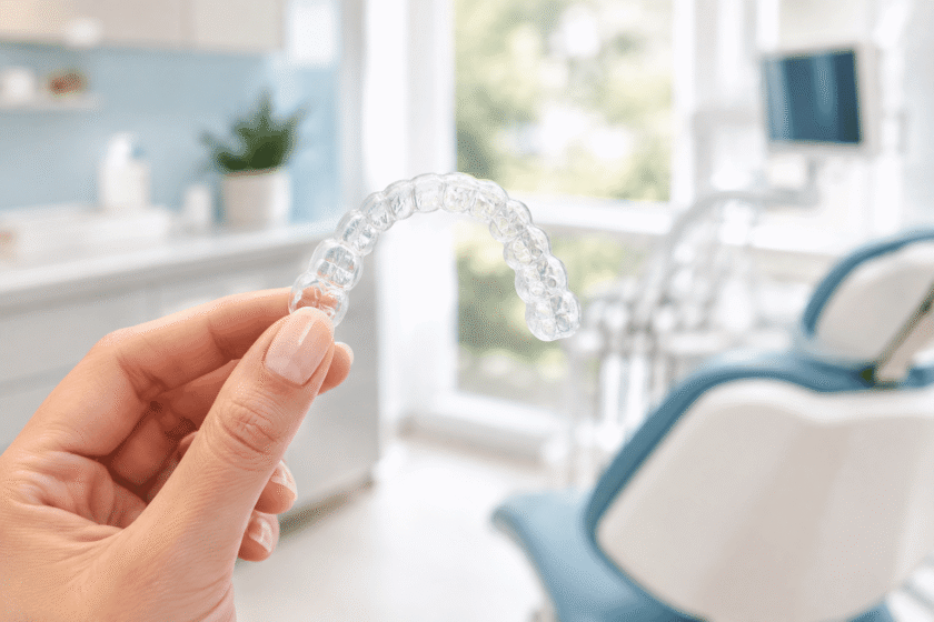 Alineador invisible Invisalign en clínica dental de Molins de Rei