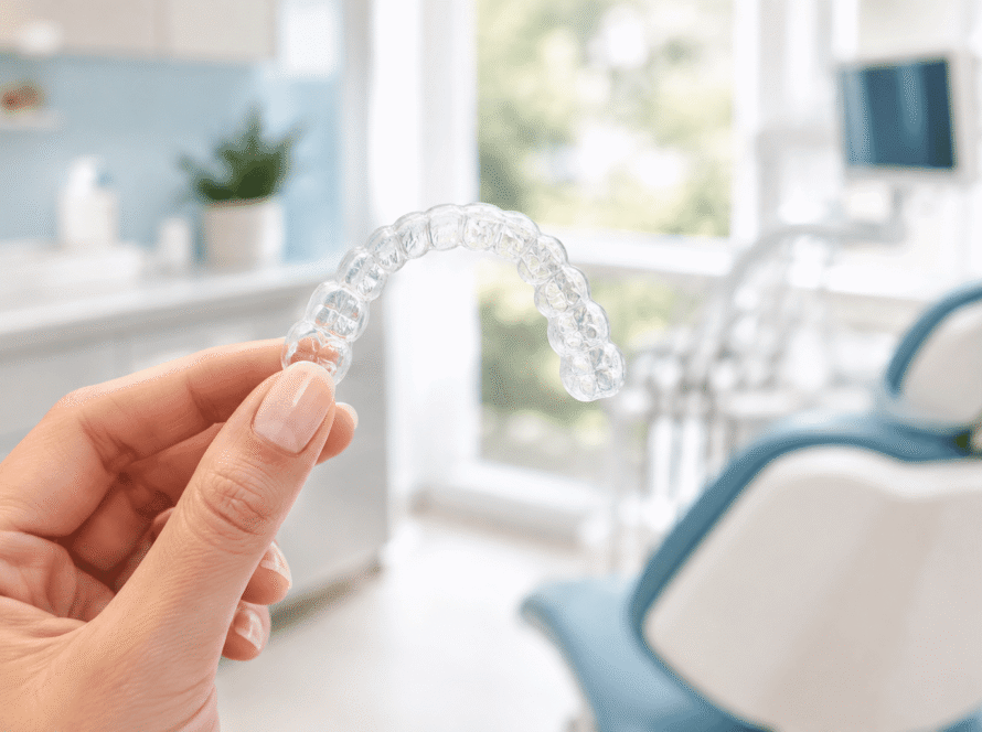 Alineador invisible Invisalign en clínica dental de Molins de Rei
